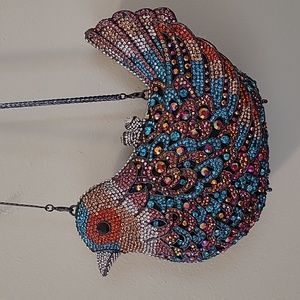 Rare Natasha Couture Bird Clutch Bag